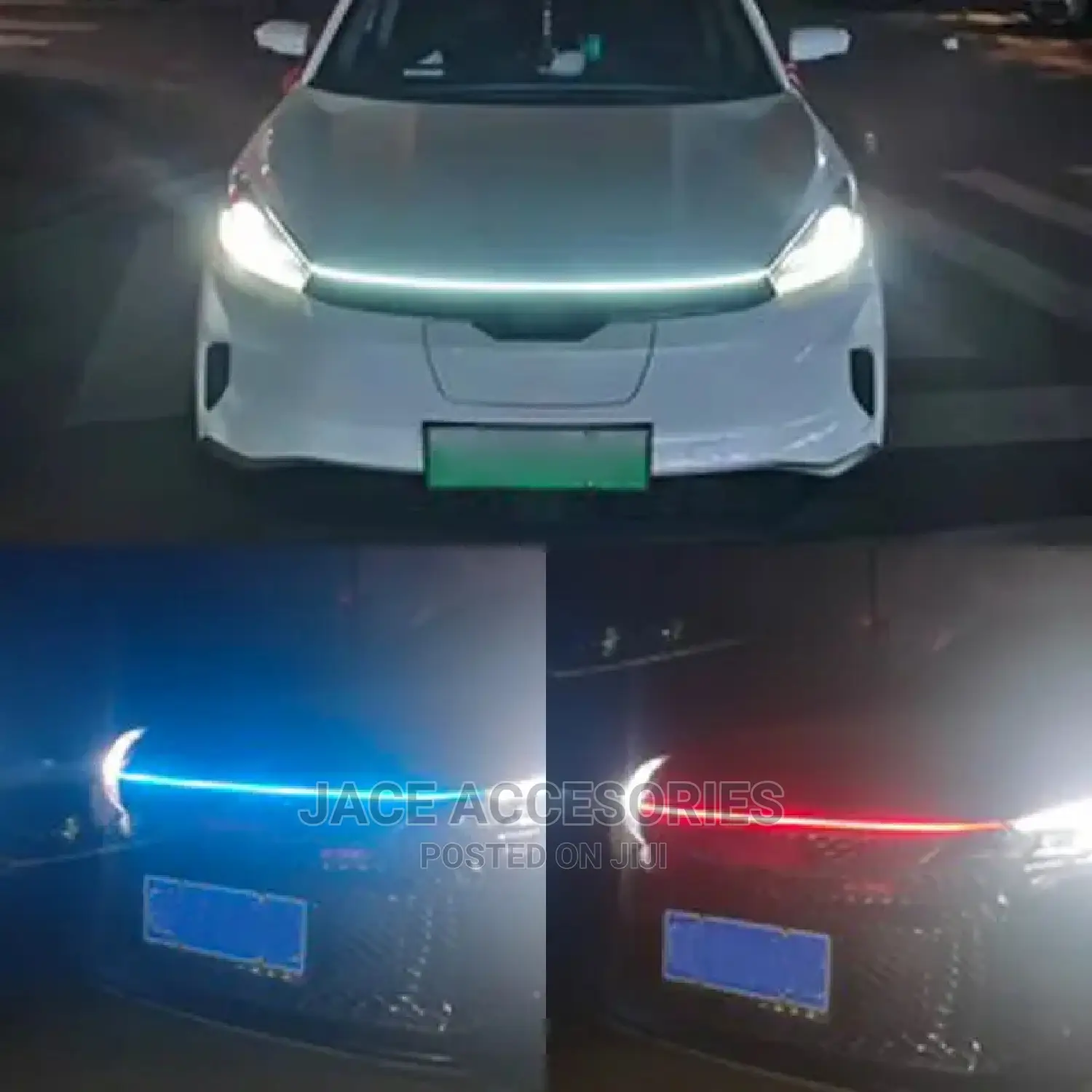Car Hood Lights With Scan Effect