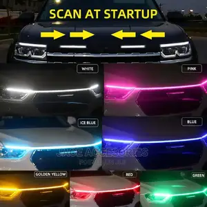 Car Hood Lights With Scan Effect