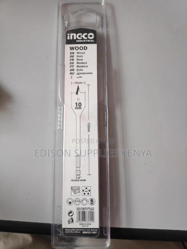 Wood Drill Bits 10mm Ingco DBW2211001 Ingco Wood Drill Bits - thumbnail 3