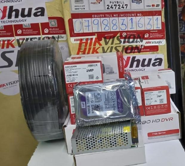 Hikvision 4 Full HD 2MP 1080P CCTV Cameras Complete Kit* - main view