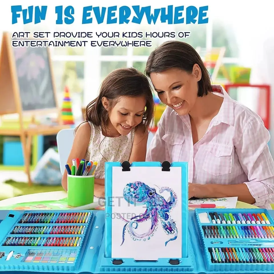 208 PCS Kids Super Mega Art Coloring Set
