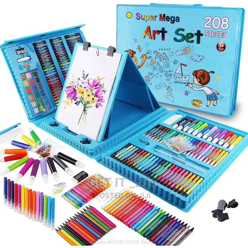 208 PCS Kids Super Mega Art Coloring Set