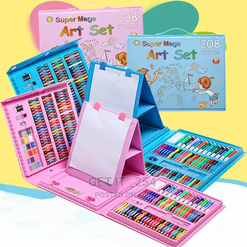 208 PCS Kids Super Mega Art Coloring Set