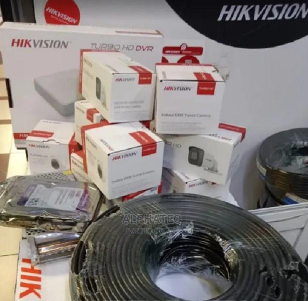 Hikvision 4 Camera CCTV Installation Kit (With 500GB+50M)