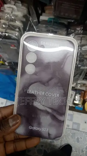 Full Grain Natural Leather Case for Samsung S23