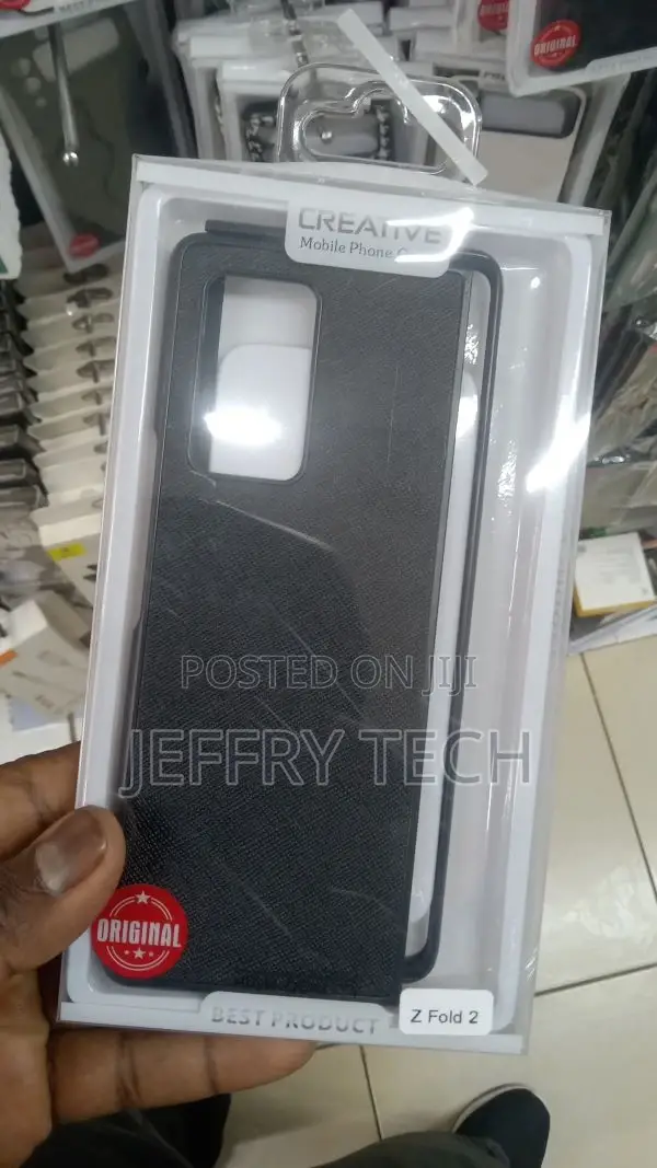 Samsung Galaxy Z Fold2 Mobile Phone Case Fiber Pattern Four-