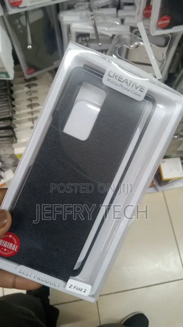 Samsung Galaxy Z Fold2 Mobile Phone Case Fiber Pattern Four-