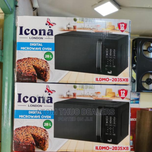 Black Digital Microwave Icona 