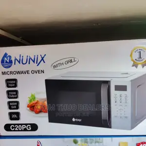 White Nunix Microwave With Grill Restocked 