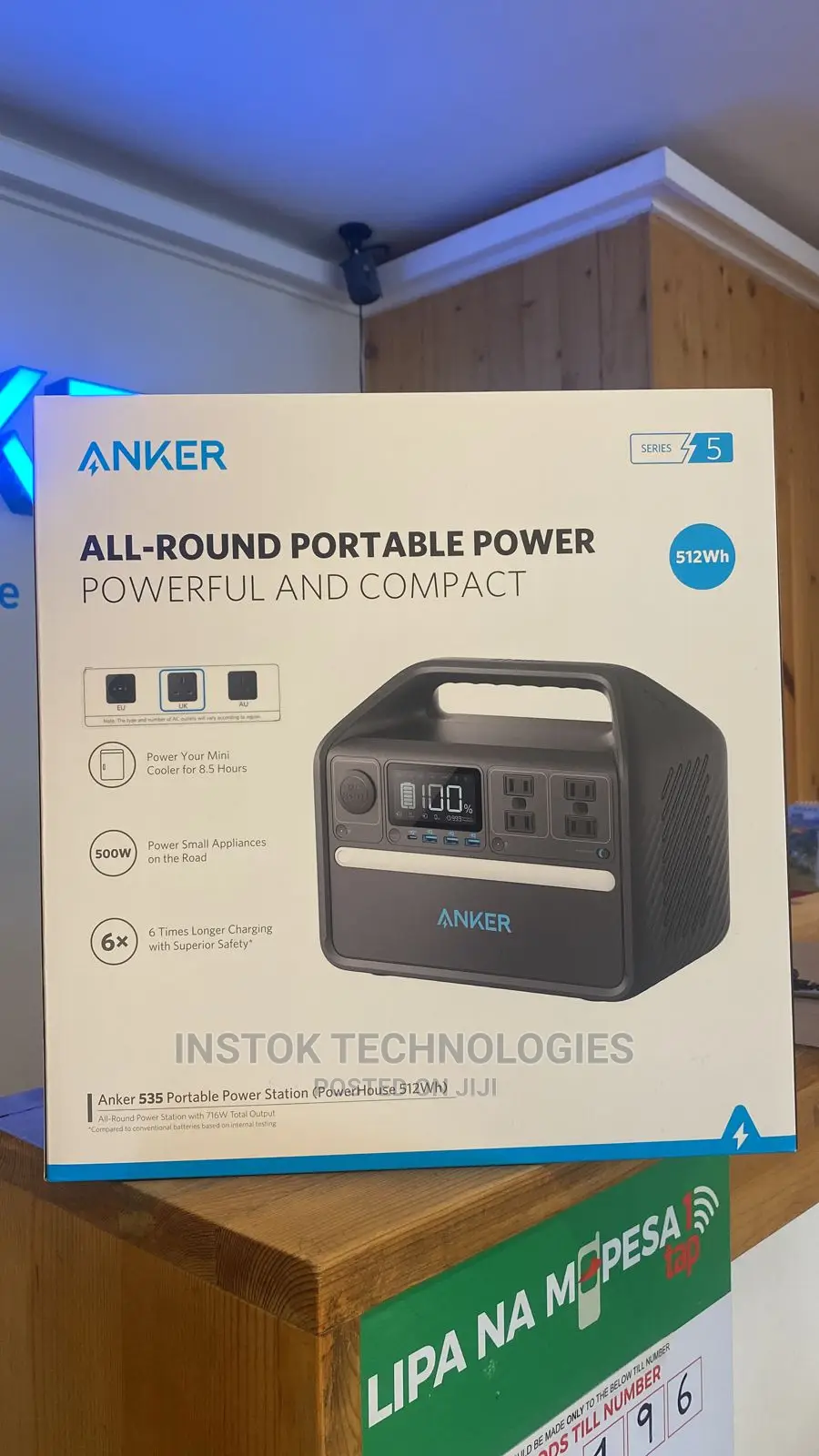 Anker 535 Portable Power Station (Powerhouse 500W / 512wh)