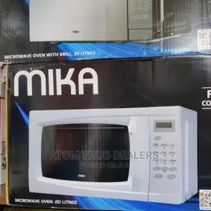 White Digital Mika Microwave 