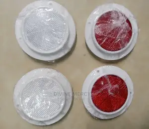 Bumper Round Refrectors Red White
