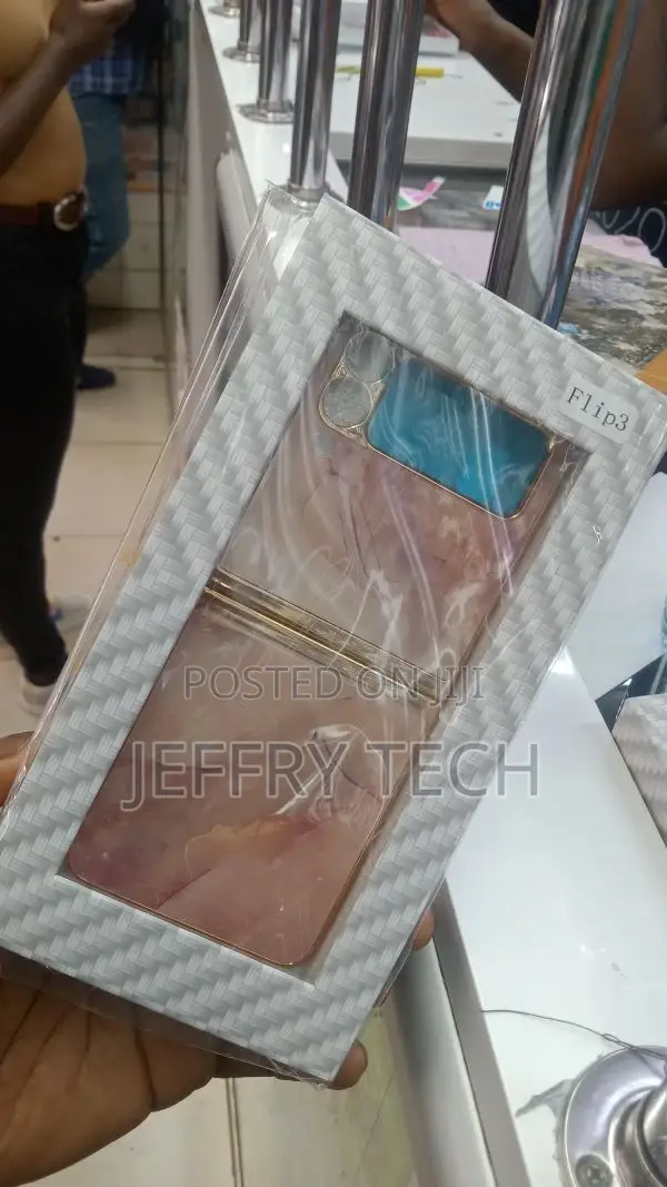 Phone Case Samsung Galaxy Flip 3 Case, Plating Painted Marbl