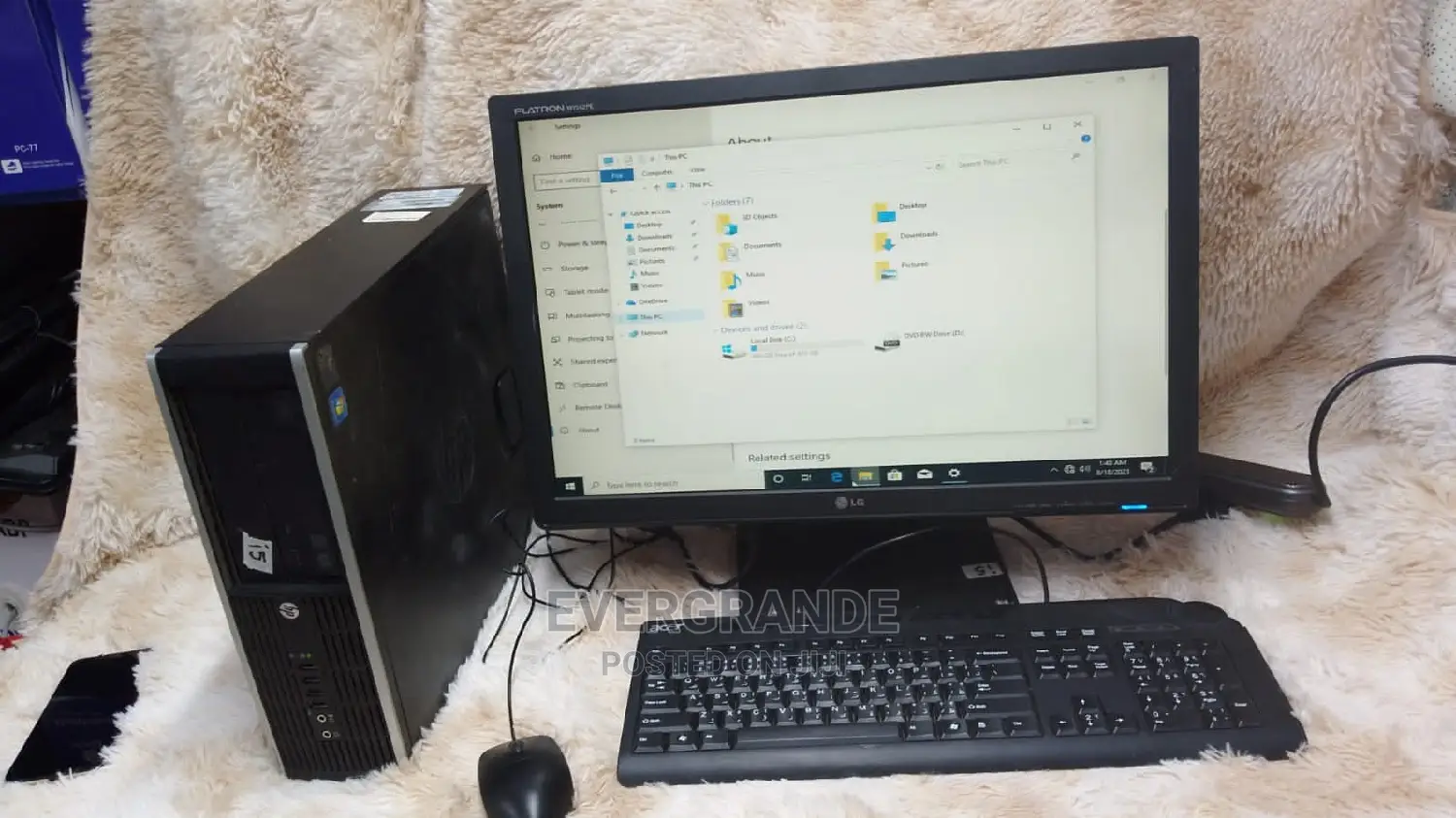 Desktop Computer HP EliteDesk 800 4GB Intel Core I5 HDD 500GB
