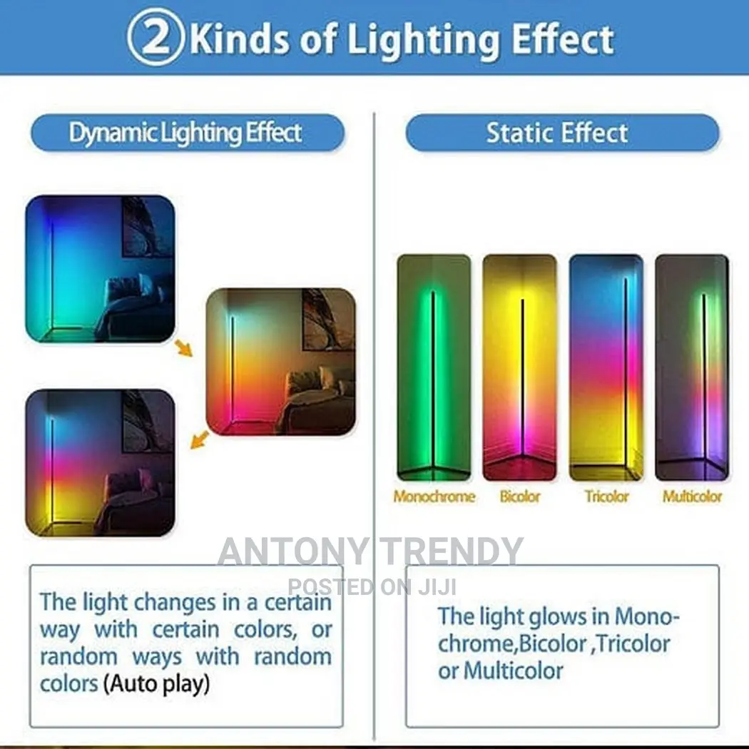 RGB Color Changing Standing Lamp
