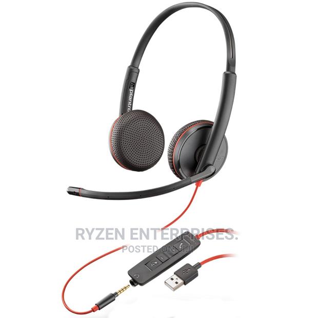Plantronics Blackwire 3225 Stereo Headset, USB-A, 3.5mm - main view