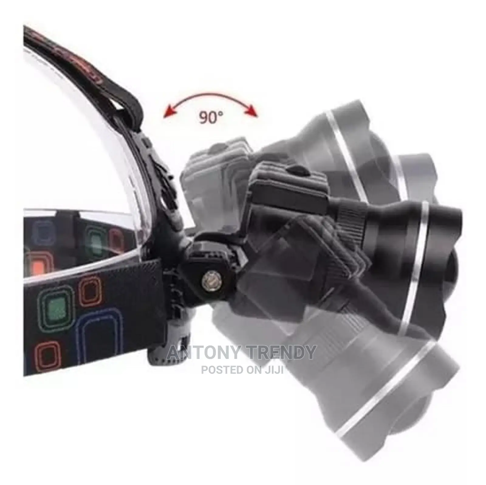 Head Torch Rechargeable, Headlight With 3 Lights