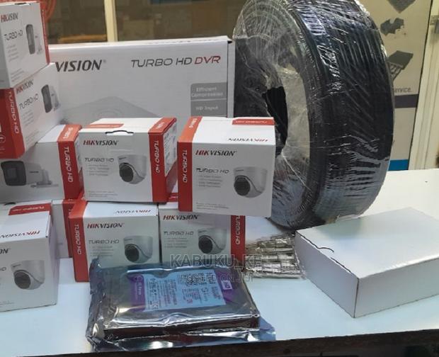 Eight Full Kit 8 Channel Hikvision With 8 Hd CCTV Cameras