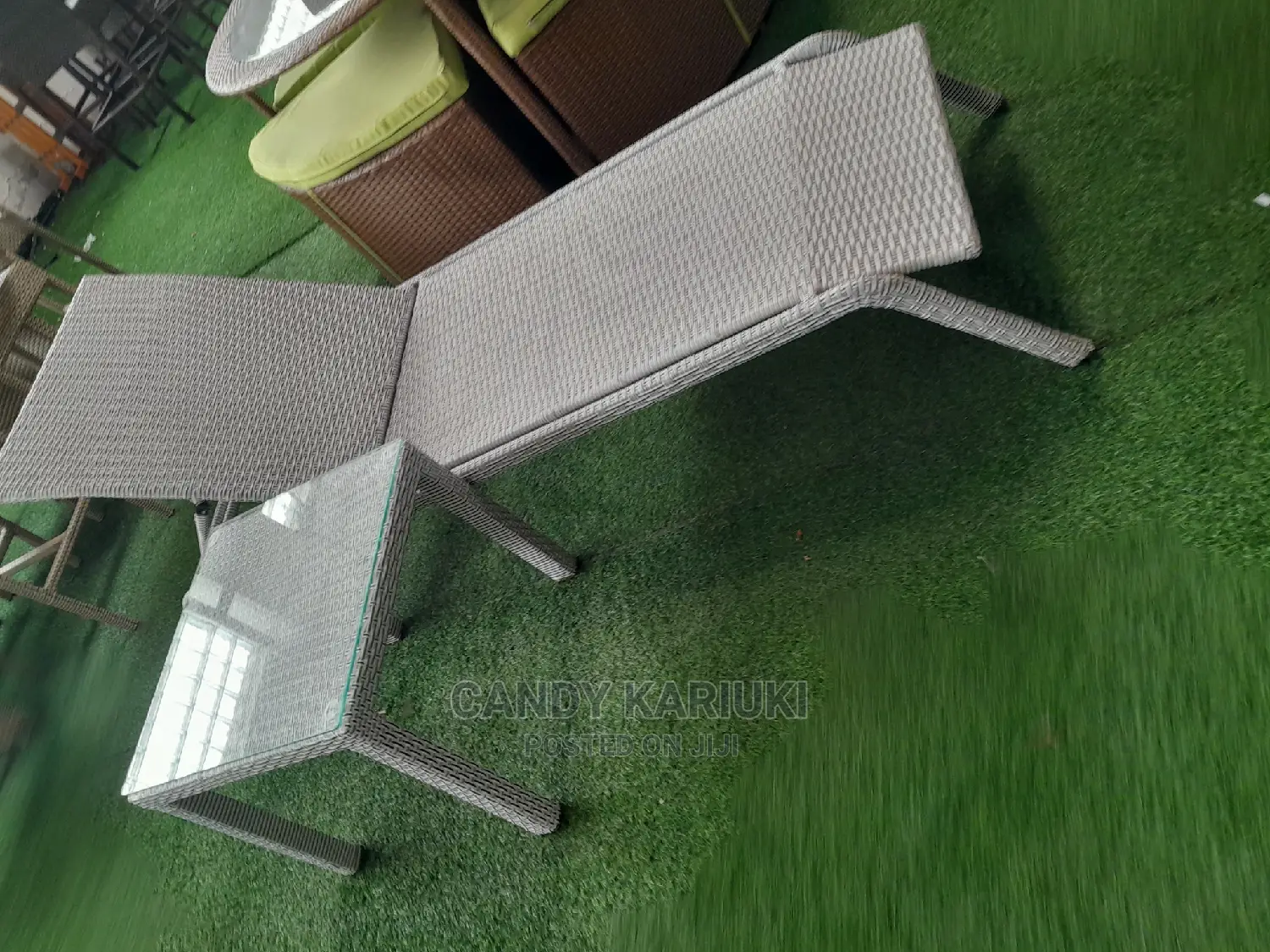 Garden Pool Bed Plus Side Table