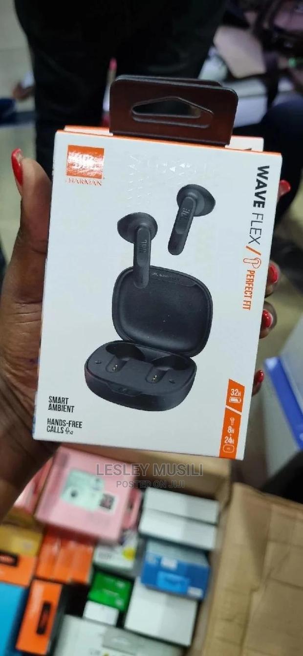JBL Wave Flex Wireless Bluetooth Earbuds - Black - main view