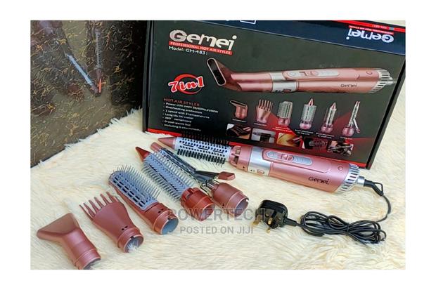 Gemei 7 in 1 Hair Styler/Dryer/Hair Straightener/Curler
