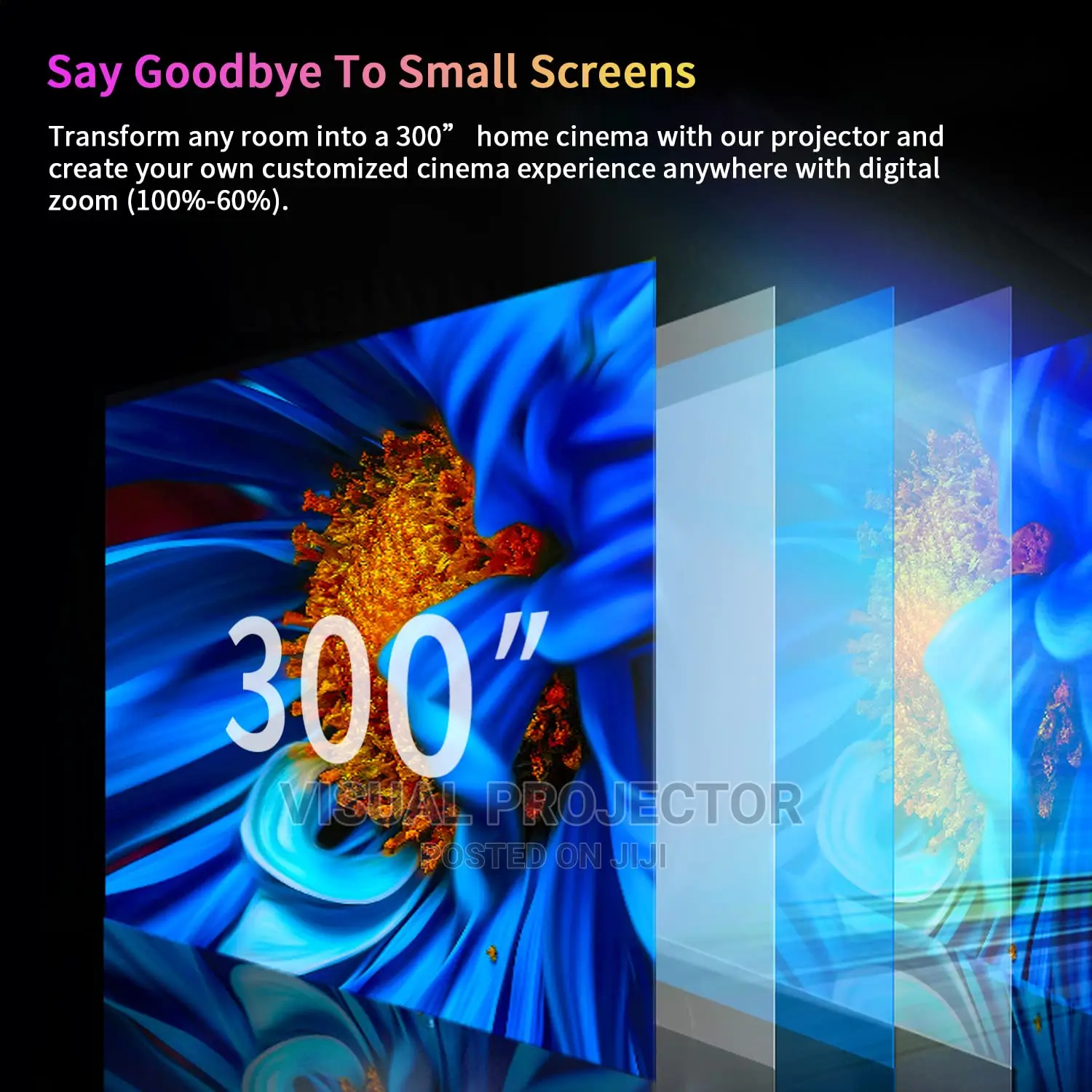 CAIWEI A12+Q Autofocus Movie Projector