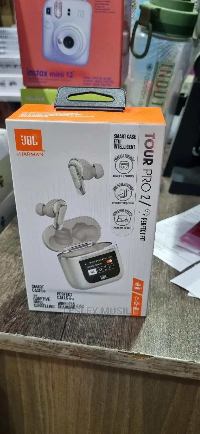 JBL Tour Pro 2 (Champagne) Wireless Noise Cancelling Earbuds