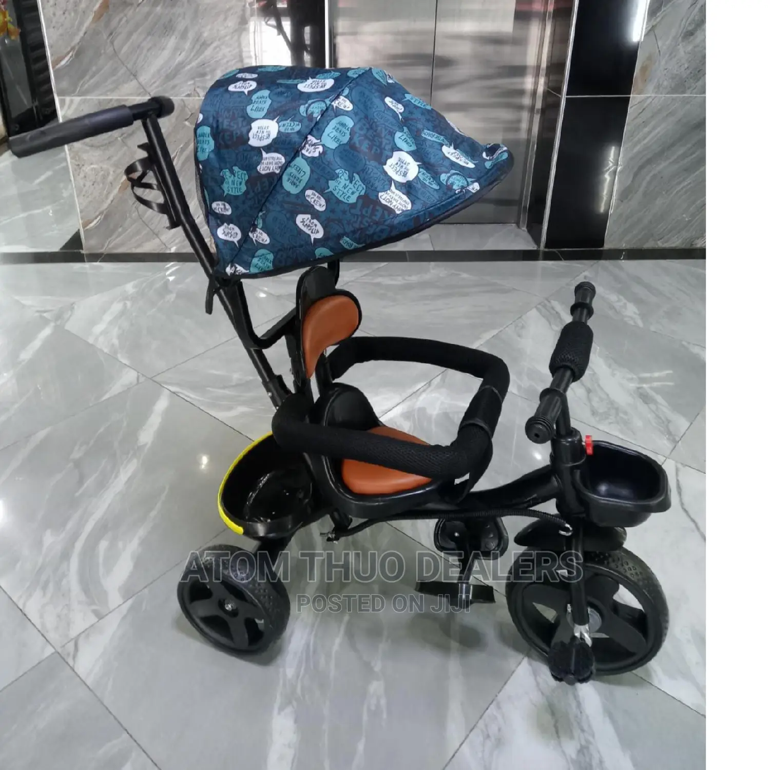 Tricycle With Canopy and Parental Control Handle ,., ,.