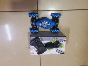 Blue RC Stunt Car With Hand Gesture Control and Controller - thumbnail 2