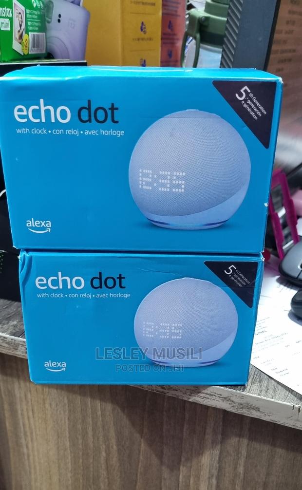 Echo Dot (5th Gen) With Clock and Alexa | Cloud Blue - thumbnail 2