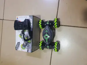 Green RC Stunt Car With Hand Gesture Control and Controller