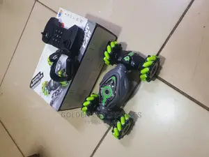 Green Rc Stunt Car With Hand Gesture Control and Controller