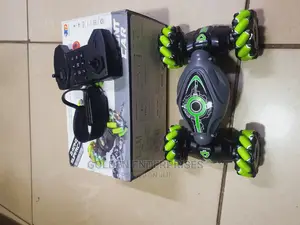 Green Rc Stunt Car With Hand Gesture Control and Controller