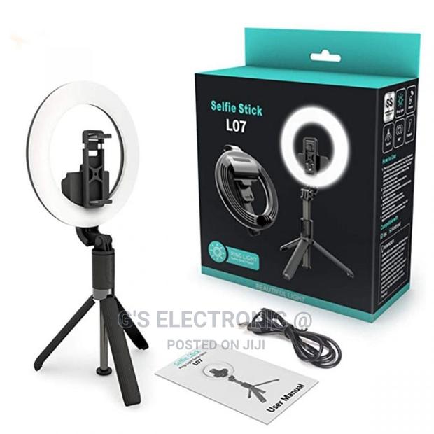 Foldable Ring Light Camera Stand. - main view