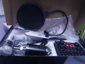 V8S Condenser Microphone With Sound Card