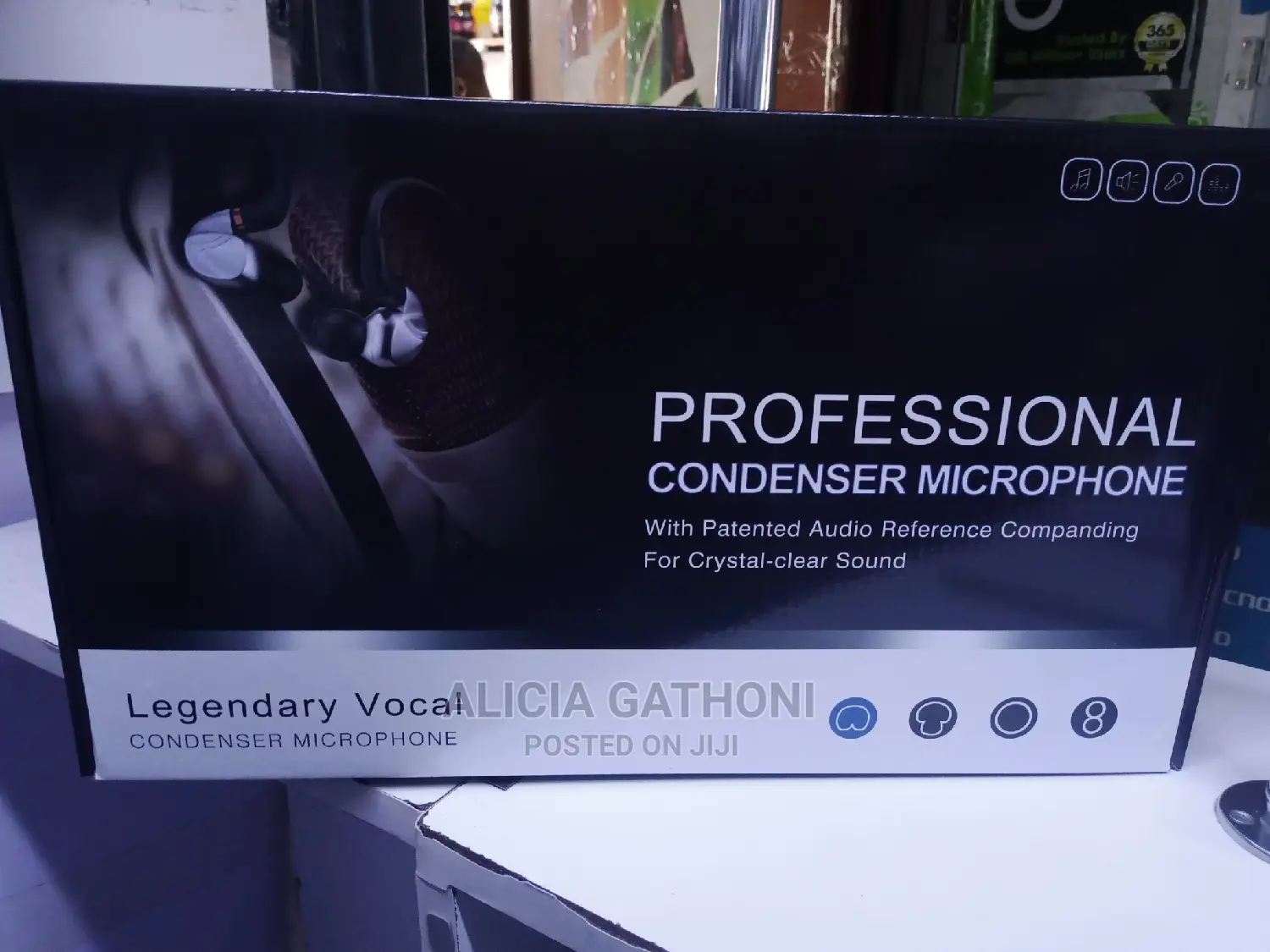 V8S Condenser Microphone With Sound Card