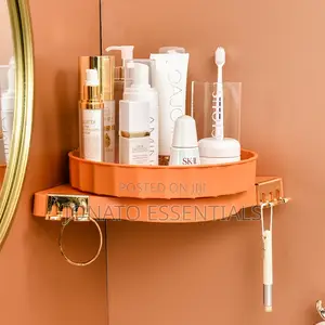 360° Rotating Corner Shelf, Bathroom Shelves