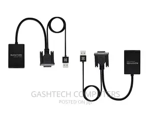 Promate VGA to HDMI Display Adaptor Black