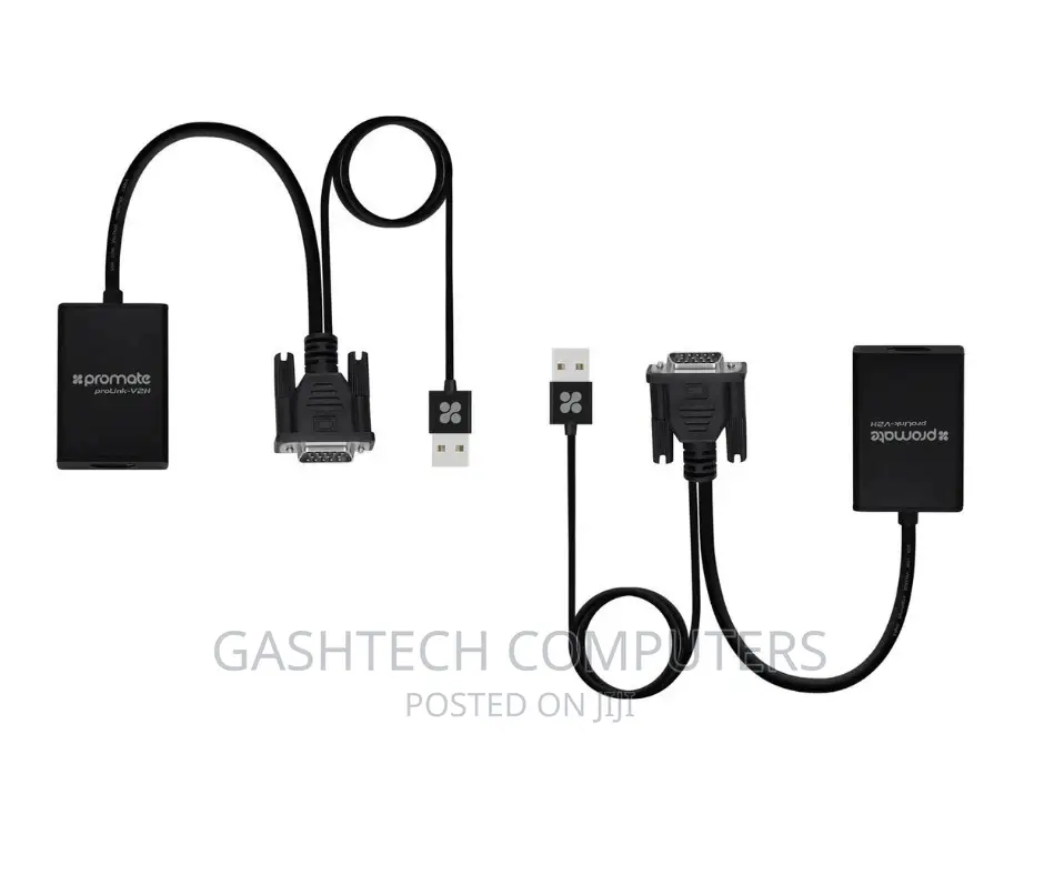 Promate VGA to HDMI Display Adaptor Black
