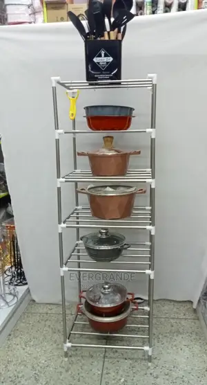 Kitchen Rack 6 Layer Adjustable Stainless Holder