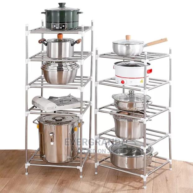 Kitchen Rack 6 Layer Adjustable Stainless Holder - main view
