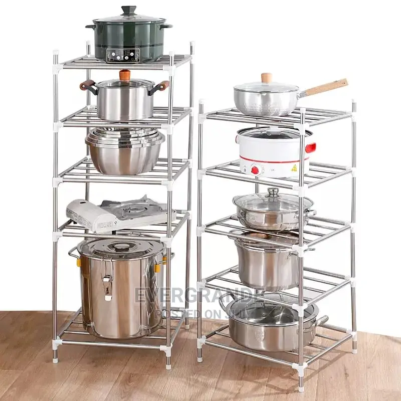 Kitchen Rack 6 Layer Adjustable Stainless Holder