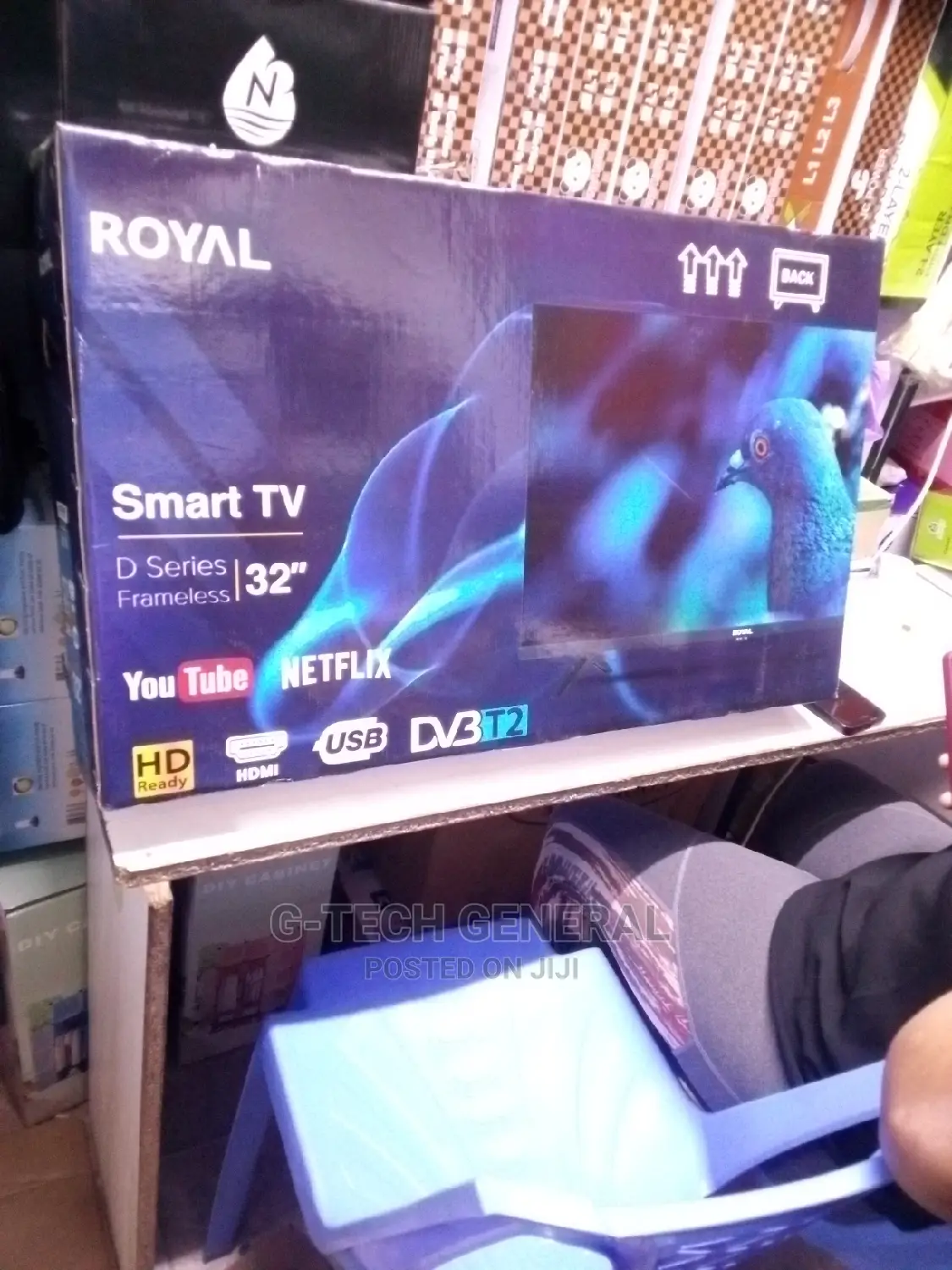 Royal 32" Inch Frameless SMART TV USBHDMI Inbuiltdecoder