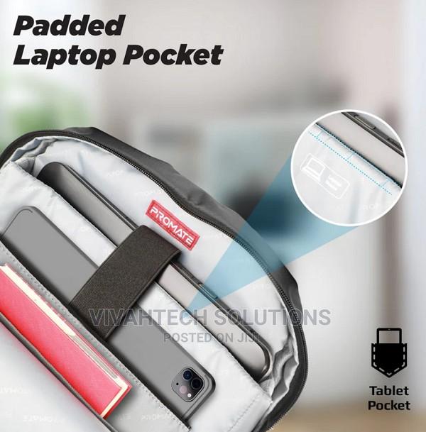 Promate 15.6" Laptop Backpack Made From 300D Twill Polyester - thumbnail 4