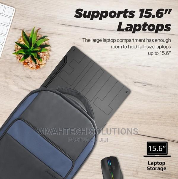 Promate 15.6" Laptop Backpack Made From 300D Twill Polyester - thumbnail 6