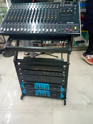 4 Channel Amplifier and 16 Channel Mixer System Set