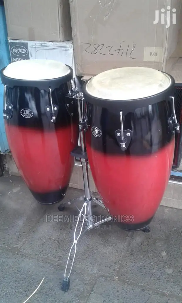 Conga Drums - Red and Black