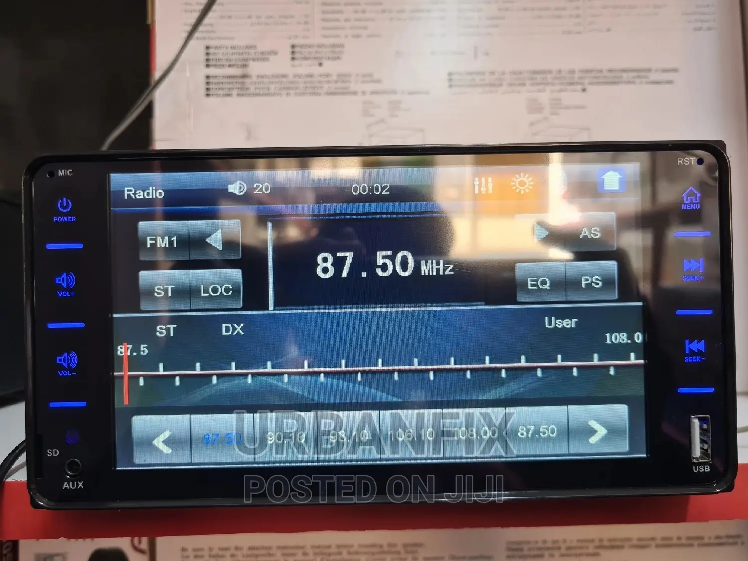 8 Inch Screen Mp5 Car Radio With BT, Fm, Usb - For Toyotas