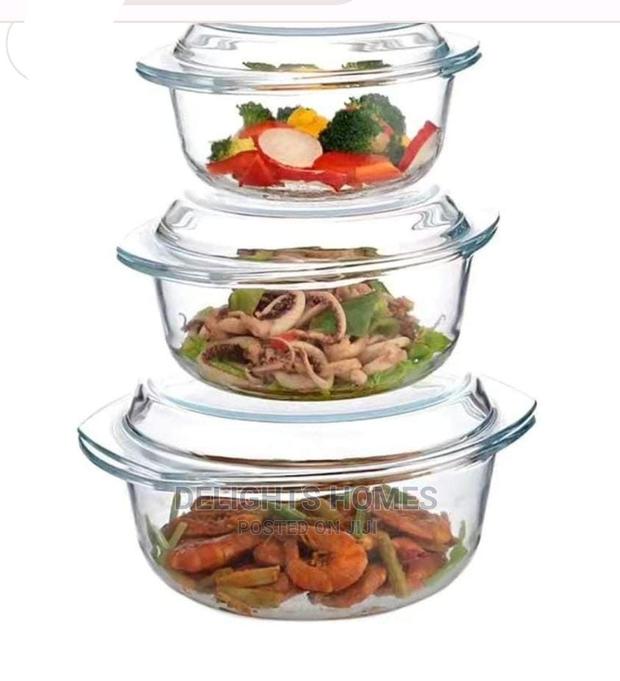Heat Resistant High Borosilicate Glass 3pcs/Set