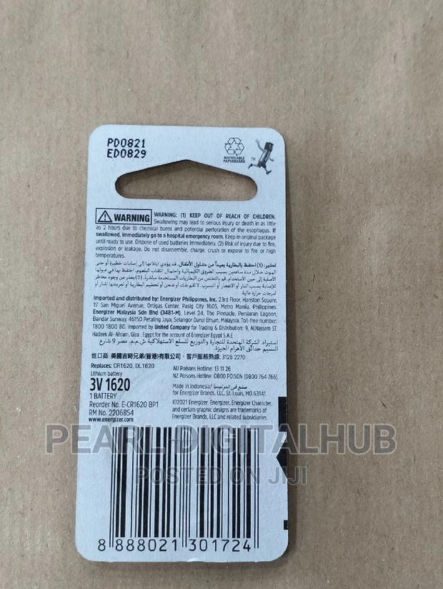 Energizer Cr 1620 Lithium Battery 3 Volts - thumbnail 2